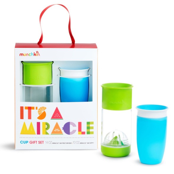 babashop.hu - Munchkin Miracle itatópohár Ajándék szett Kék/Zöld