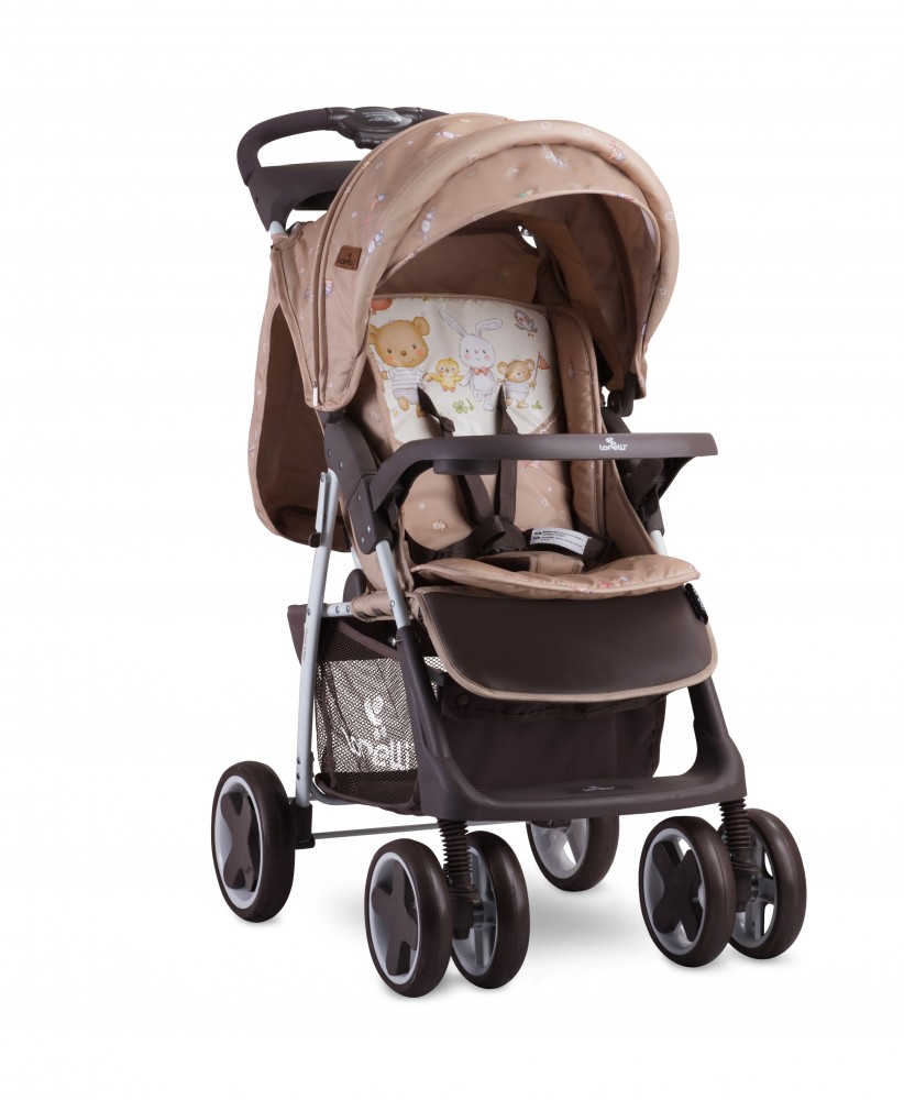 babashop.hu - Lorelli Foxy sport babakocsi - Beige Bear Party 2019
