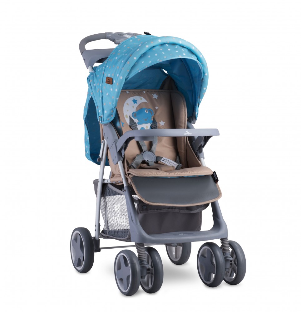 babashop.hu - Lorelli Foxy sport babakocsi - Blue&Beige Moon Bear 2019