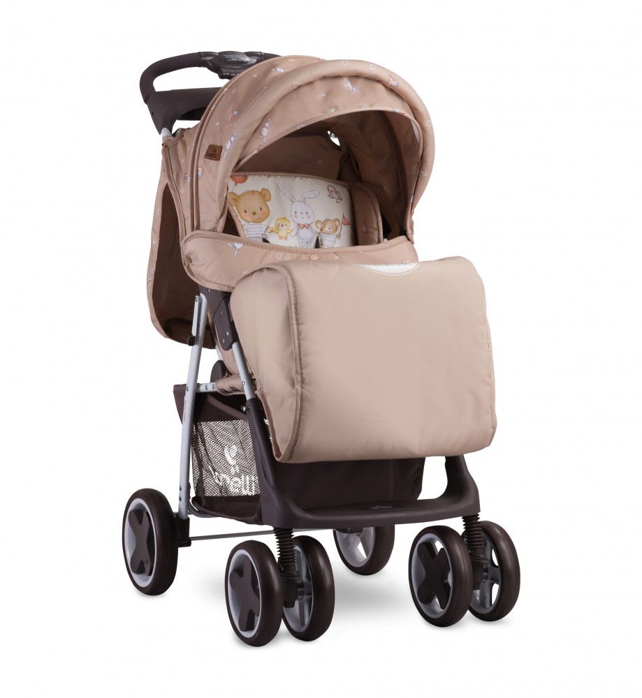 babashop.hu - Lorelli Foxy sport babakocsi + lábzsák - Beige Bear Party 2019