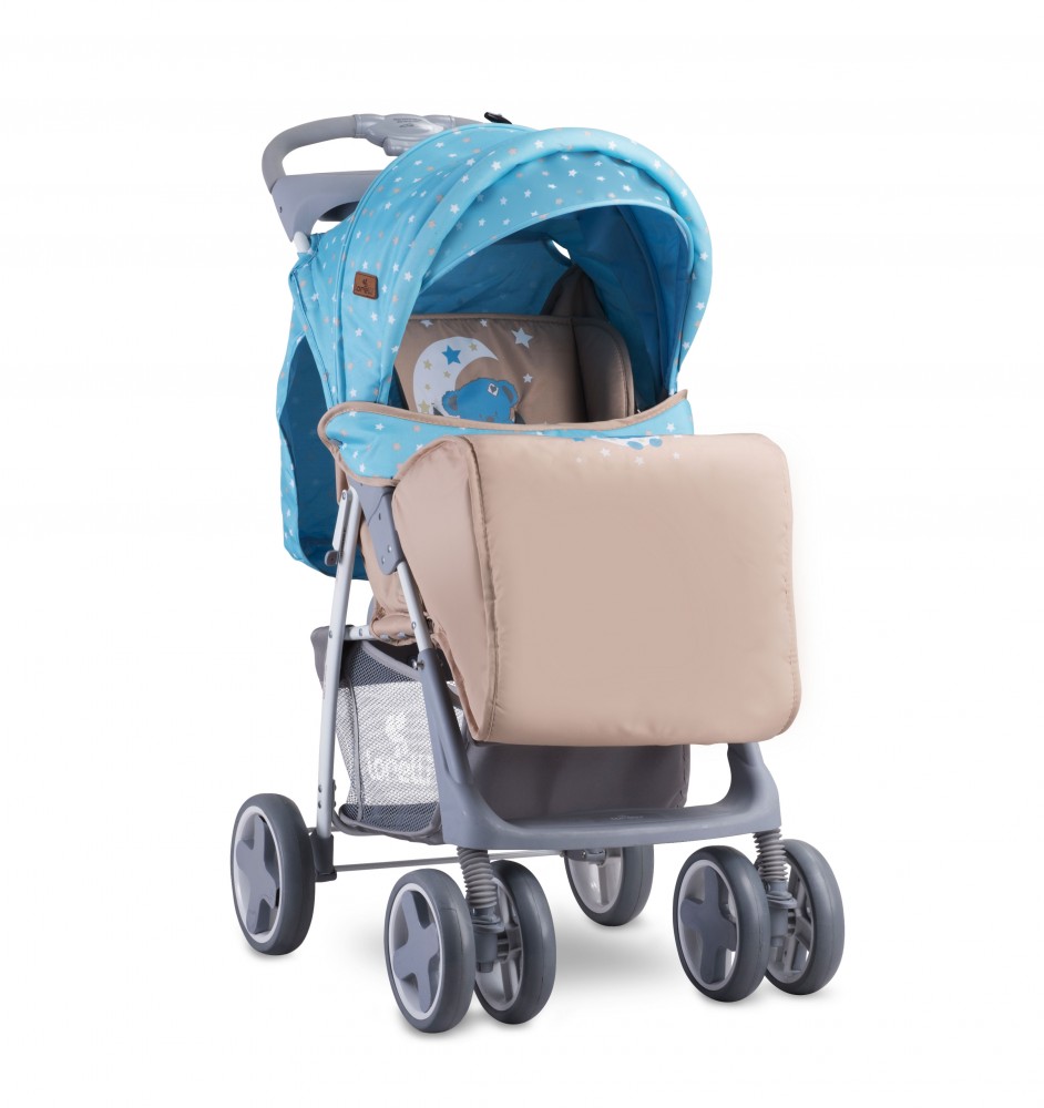 babashop.hu - Lorelli Foxy sport babakocsi + lábzsák - Blue&Beige Moon Bear 2019