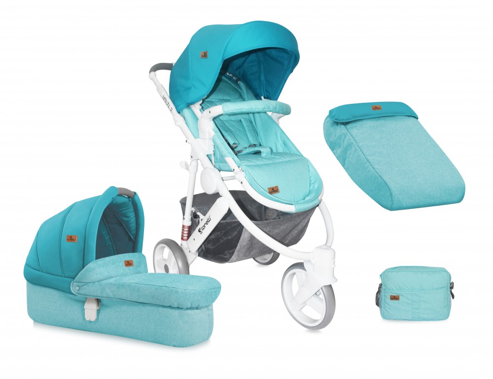 babashop.hu - Lorelli Monza 3 babakocsi 2:1 - Aquamarine 2017