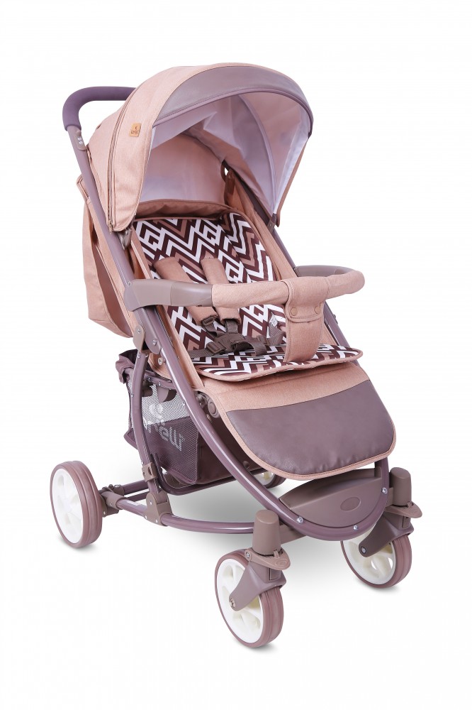 babashop.hu - Lorelli S-300 sport babakocsi + lábzsák - Beige&Brown Lines 2019