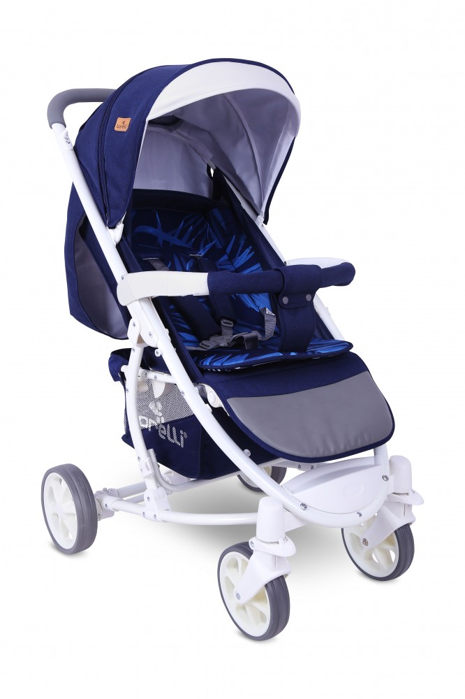 babashop.hu - Lorelli S-300 sport babakocsi + lábzsák - Dark Blue Flowers 2019