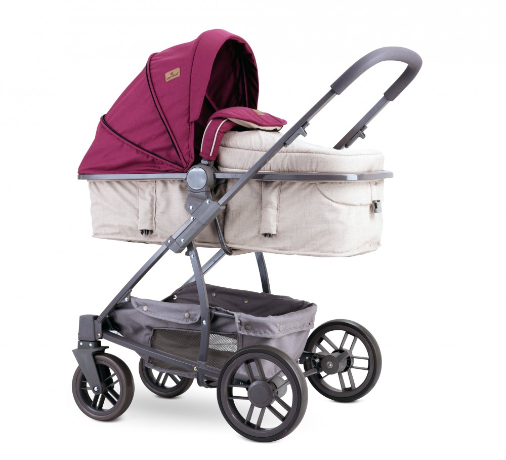 babashop.hu - Lorelli S-500 SET multifunkciós babakocsi - Beige&Red Dots 2019