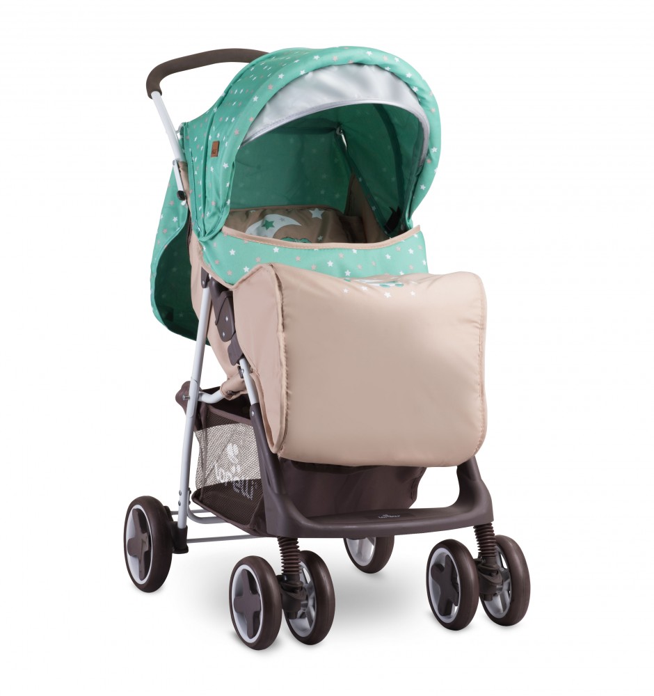 babashop.hu - Lorelli Terra sport babakocsi + lábzsák - Green&Beige Moon Bear 2019