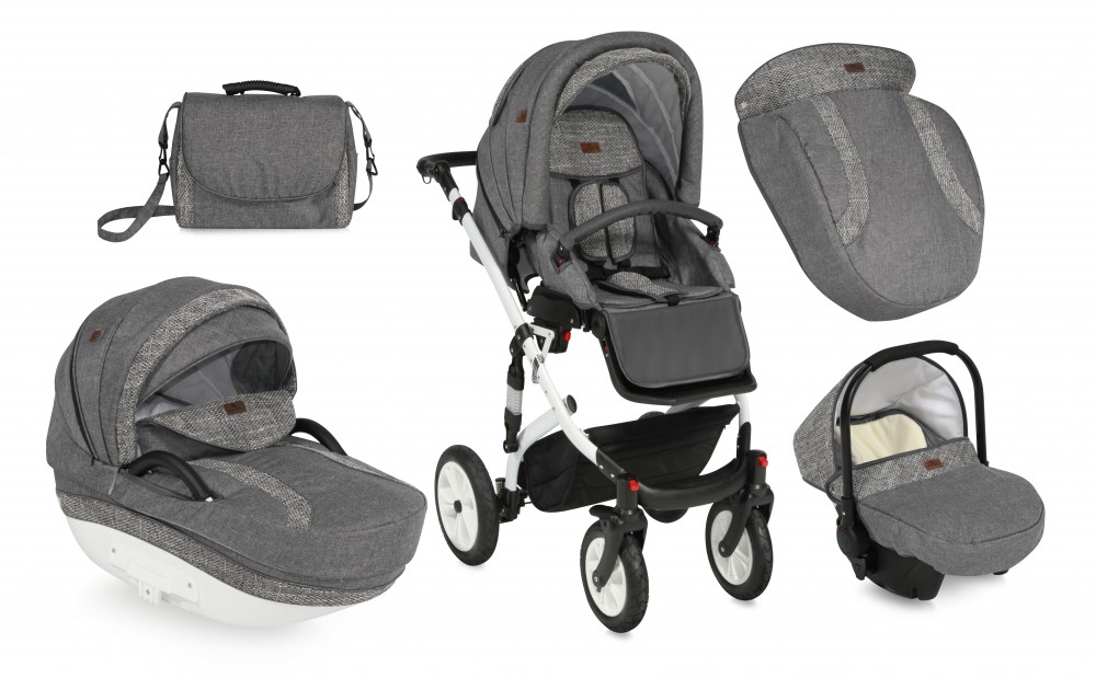 babashop.hu - Lorelli Mia babakocsi 3:1 - Grey 2017