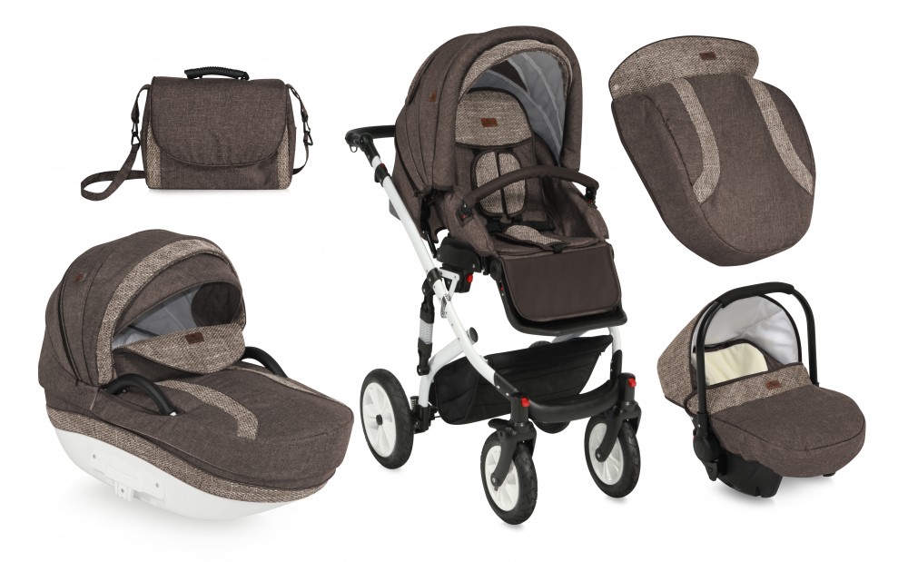 babashop.hu - Lorelli Mia babakocsi 3:1 - Brown 2017