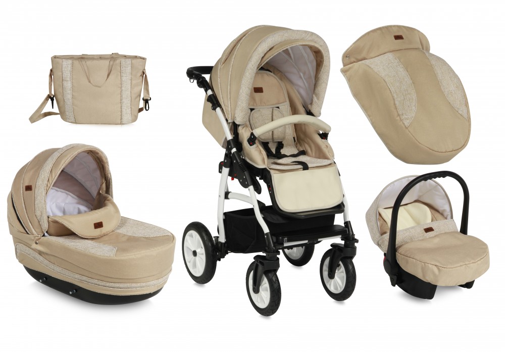 babashop.hu - Lorelli Kara babakocsi 3:1 - Beige 2017