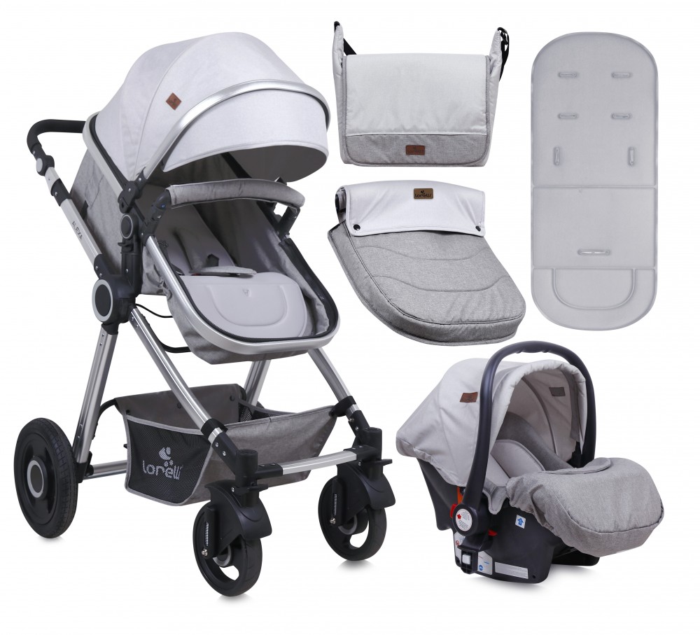 babashop.hu - Lorelli Alexa SET babakocsi mózessé alakítható sport résszel - Grey 2018
