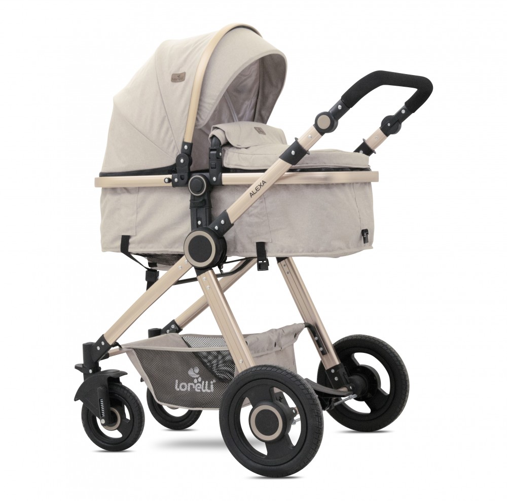 babashop.hu - Lorelli Alexa SET babakocsi mózessé alakítható sport résszel - Beige Triangles 2019