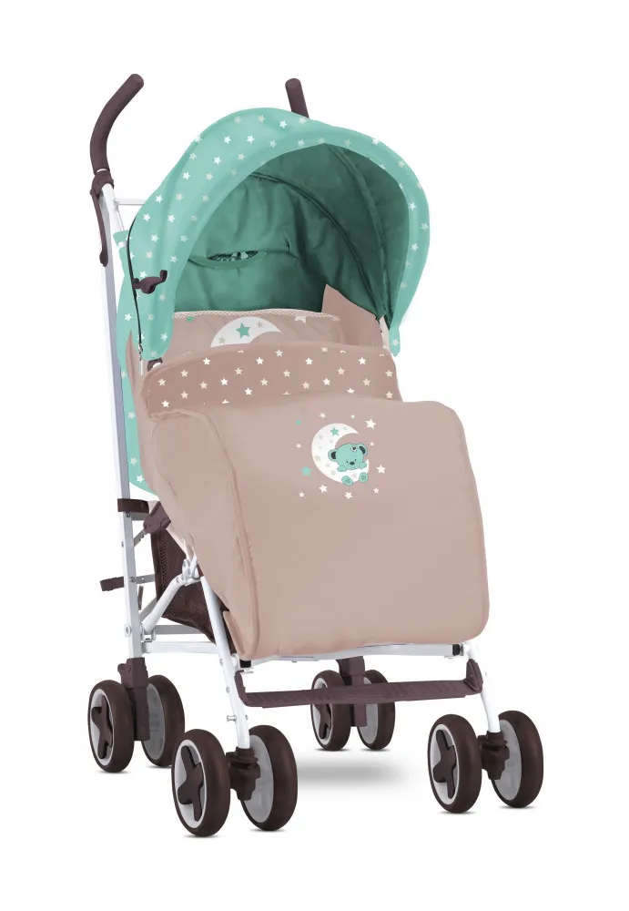 babashop.hu - Lorelli Ida sport babakocsi + lábzsák - Green&Beige Moon Bear 2019