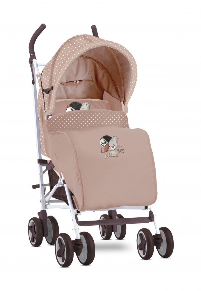 babashop.hu - Lorelli Ida sport babakocsi + lábzsák - Beige Cool Cat 2019