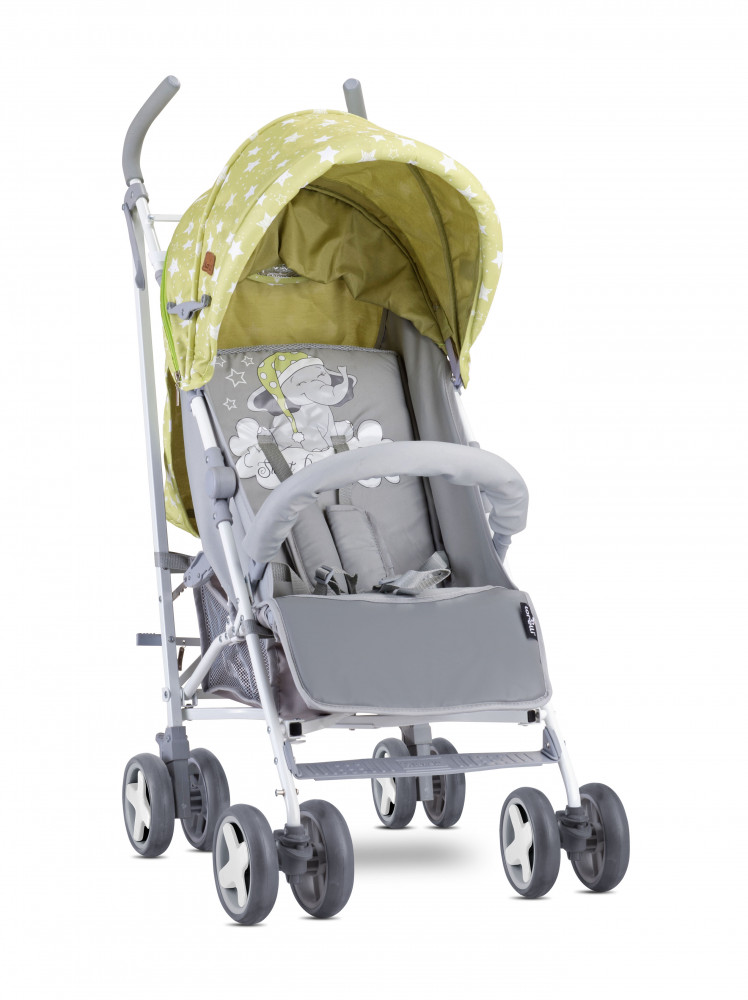 babashop.hu - Lorelli Ida sport babakocsi + lábzsák - Green&Grey Elaphant 2019