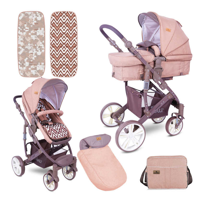babashop.hu - Lorelli Verso multifunkciós babakocsi 2:1 - Beige&Brown 2019