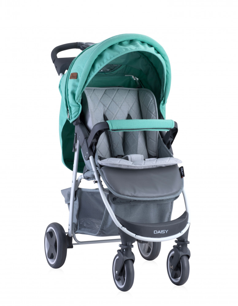 babashop.hu - Lorelli Daisy sport babakocsi + lábzsák - Green&Grey 2019