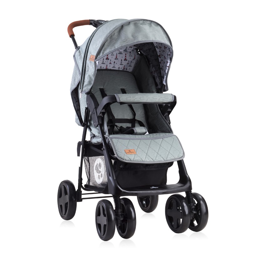 babashop.hu - Lorelli Ines sport babakocsi + lábzsák - Dark Gray Lighthouse 2020