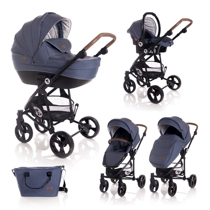 babashop.hu - Lorelli Crysta 3in1 multifunkciós babakocsi - Blue 2020