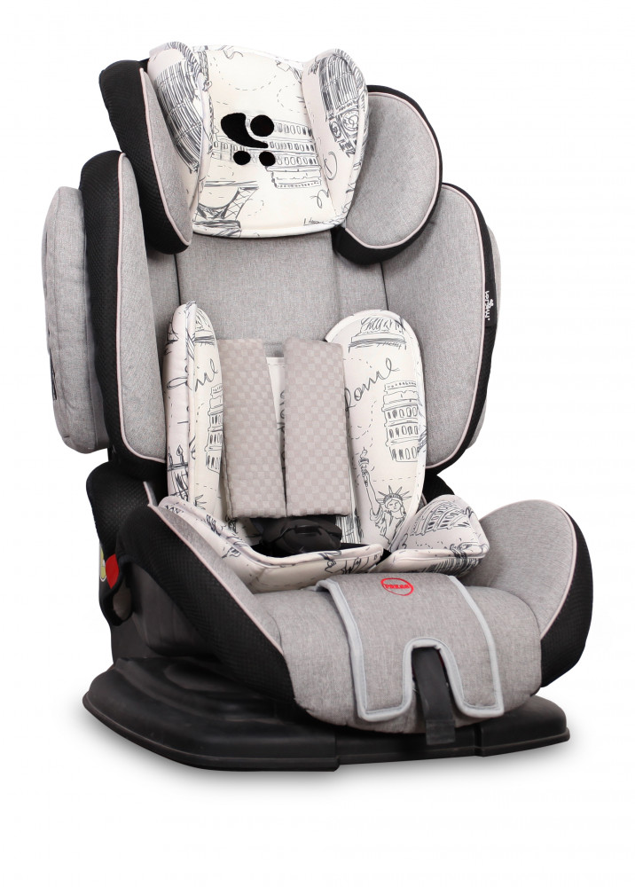 babashop.hu - Lorelli Magic SPS autósülés 9-36kg - Black&Grey Cities 2019