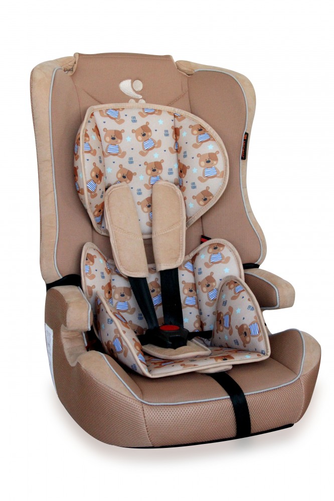babashop.hu - Lorelli Explorer autósülés 9-36kg - Beige Cute Bears 2018