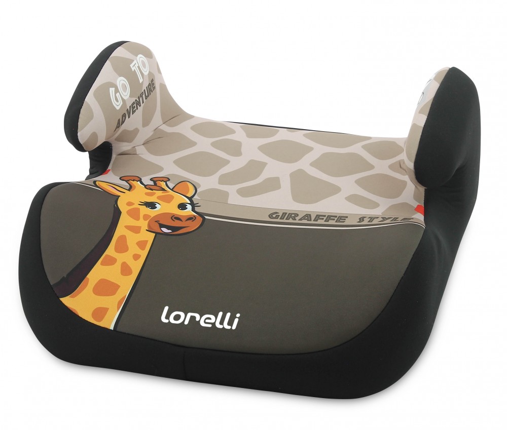 babashop.hu - Lorelli Topo Comfort autós ülésmagasító 15-36kg - Giraffe light-dark beige 2020
