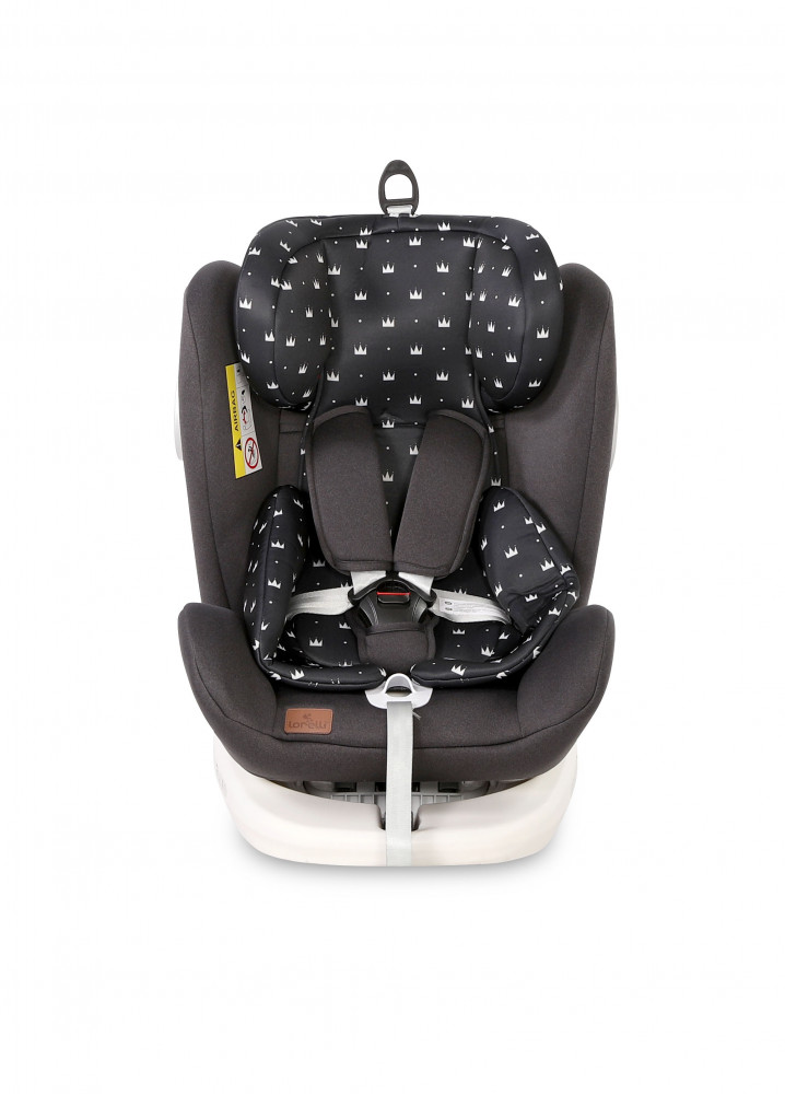 babashop.hu - Lorelli Lusso SPS isofix autósülés 0-36kg - Black Crowns 2020
