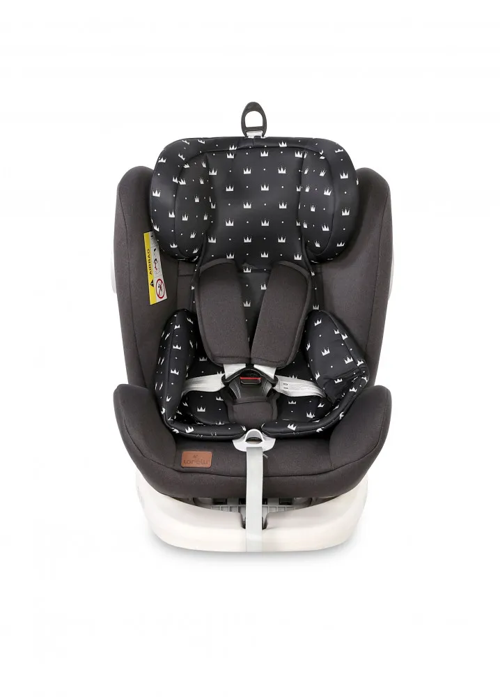 babashop.hu - Lorelli Lusso SPS isofix autósülés 0-36kg - Black Crowns 2020