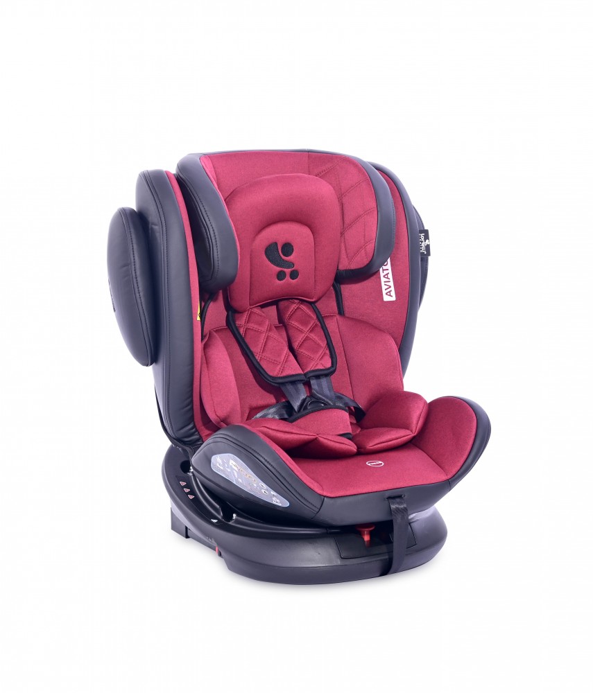 babashop.hu - Lorelli Aviator SPS isofix autósülés 0-36kg - Black&Red 2021