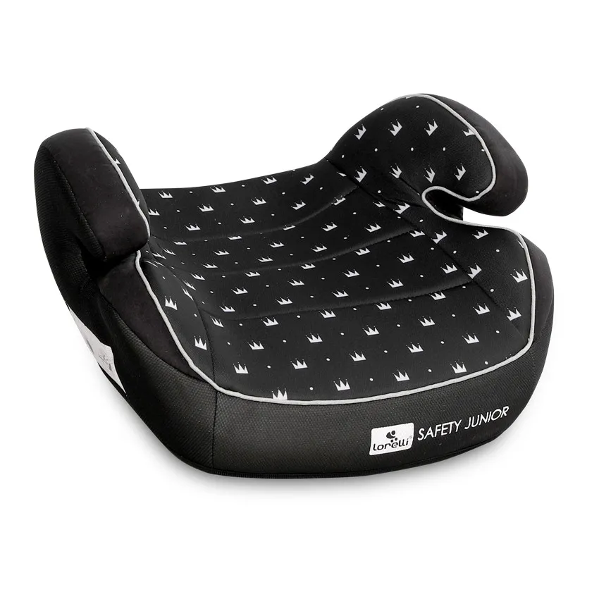 babashop.hu - Lorelli Safety Junior isofix autós ülésmagasító 15-36kg - Black Crowns 2020