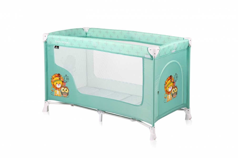 babashop.hu - Lorelli San Remo 1 utazóágy - Green Indians 2019