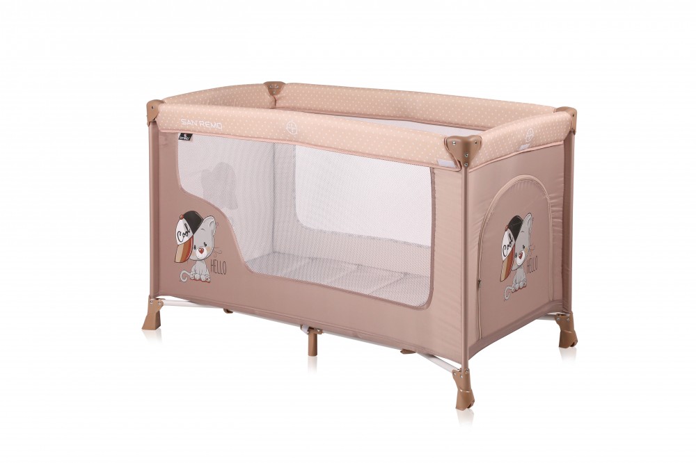 babashop.hu - Lorelli San Remo 1 utazóágy - Beige Cool Cat 2019