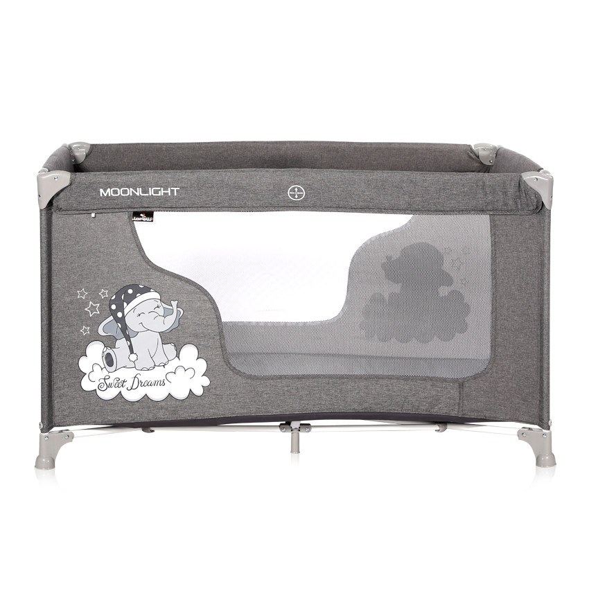 babashop.hu - Lorelli Moonlight 1 fix utazóágy - Grey Luxe 2020