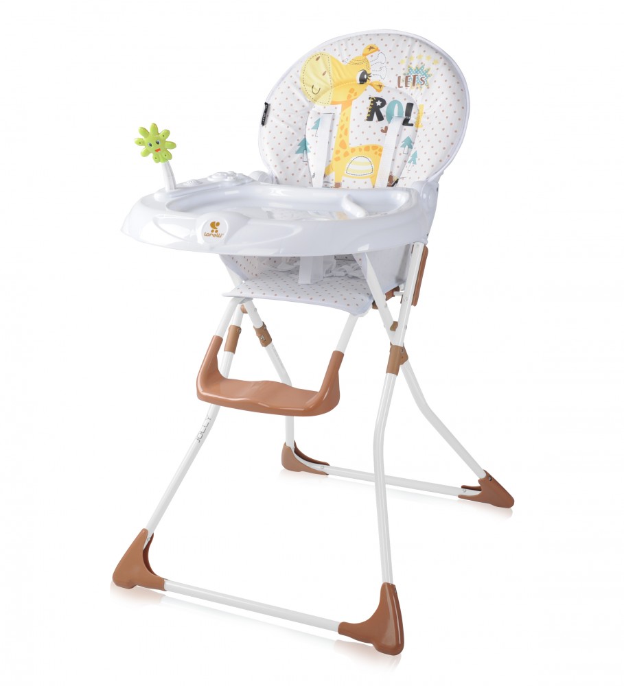 babashop.hu - Lorelli Jolly fix etetőszék - White&Beige Giraffe 2019