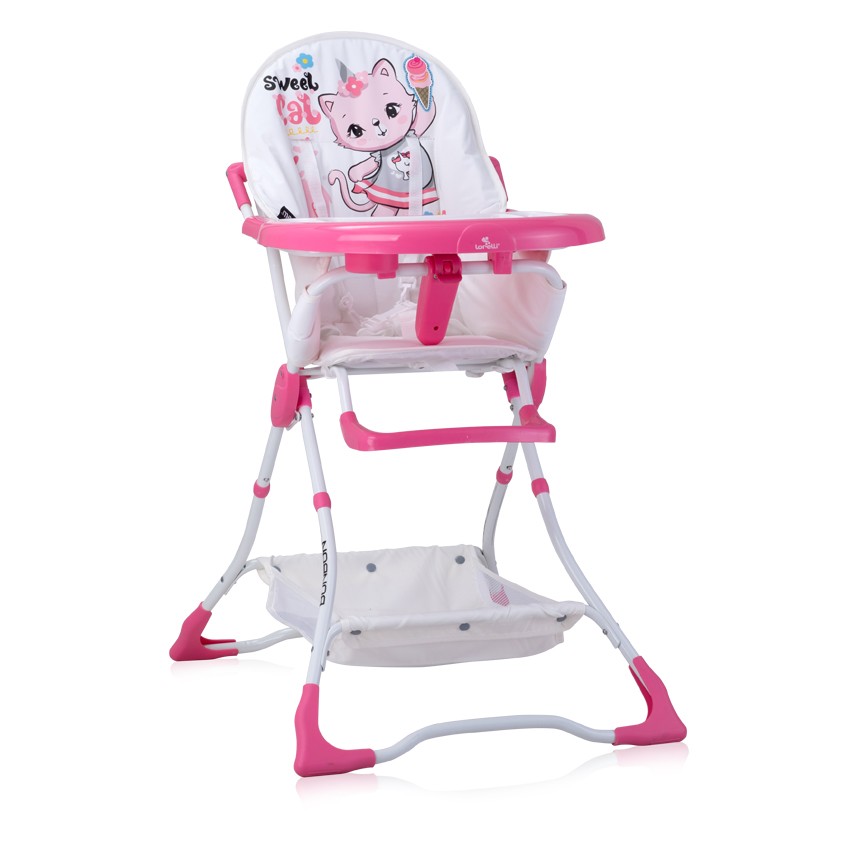 babashop.hu - Lorelli Bonbon fix etetőszék - Pink Cat 2020