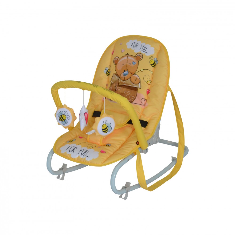 babashop.hu - Lorelli Top Relax pihenőszék 0-9kg - Yellow Bear 2019