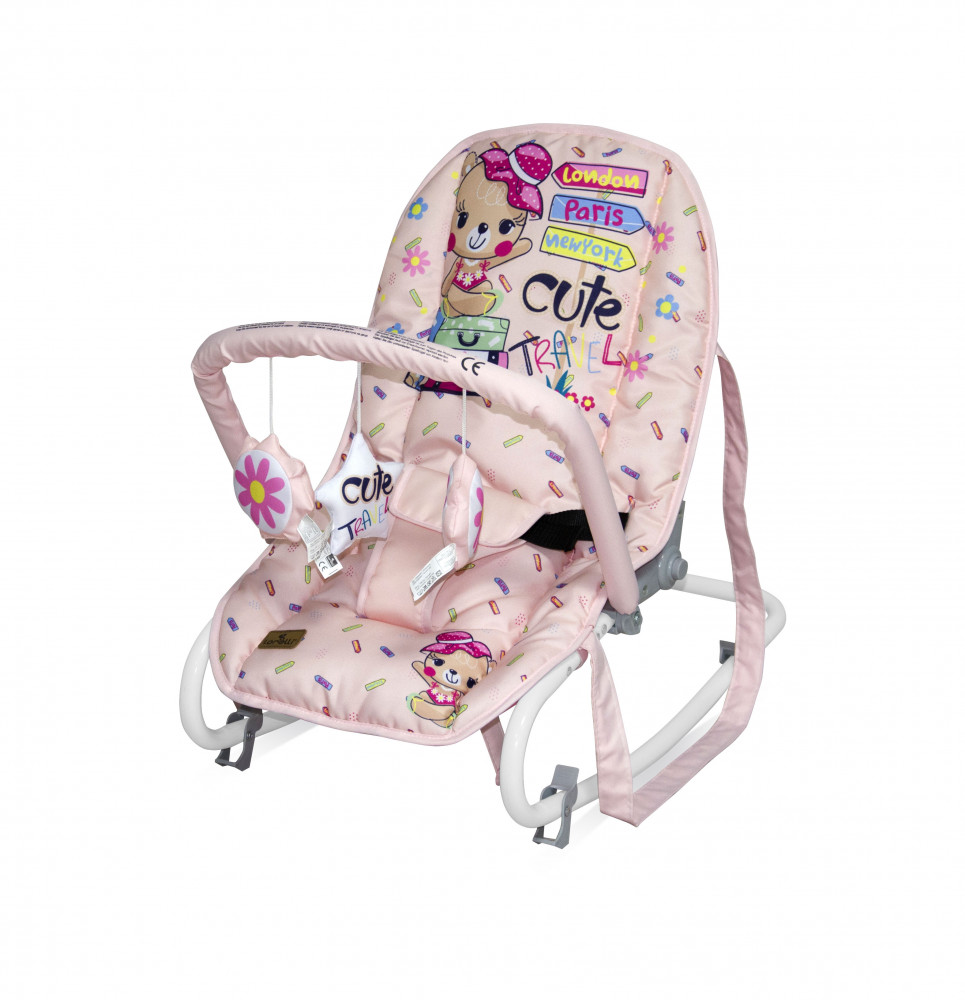 babashop.hu - Lorelli Top Relax pihenőszék 0-9kg - Pink Travelling 2020