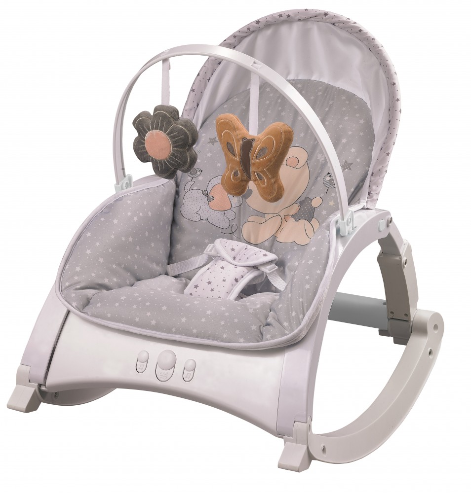 babashop.hu - Lorelli Enjoy rezgő-zenélő pihenőszék - Za Za Grey