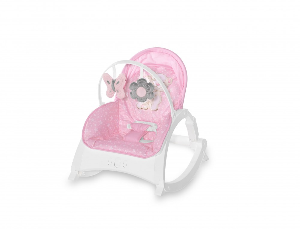 babashop.hu - Lorelli Enjoy rezgő-zenélő pihenőszék - Pink Hug 2021