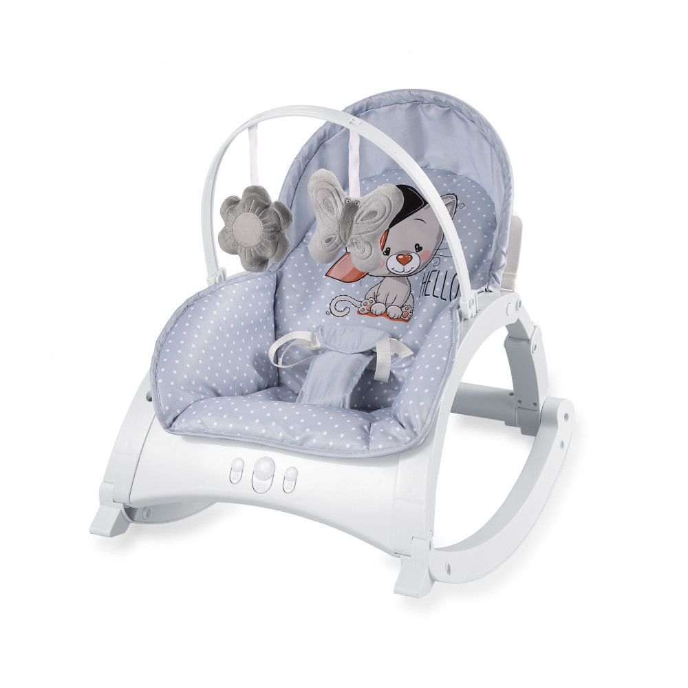 babashop.hu - Lorelli Alex 3 az 1-ben pihenőszék - Grey Cool Cat 2019