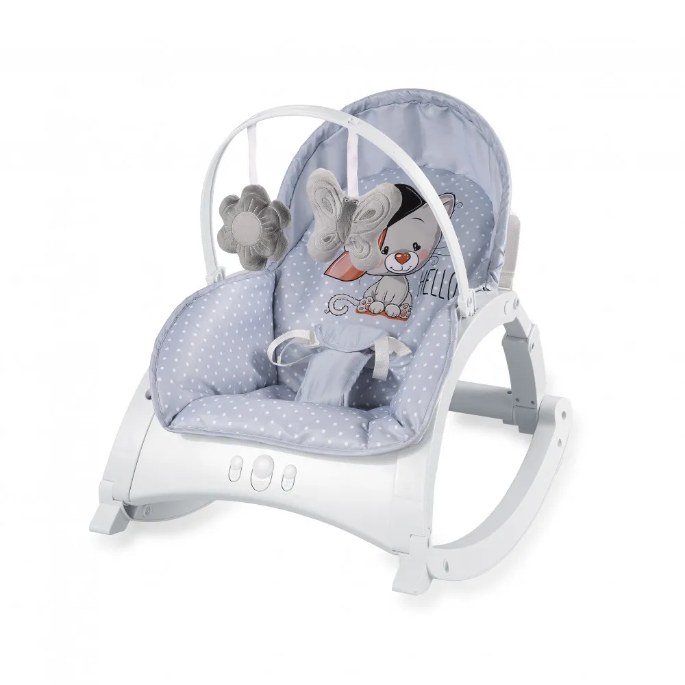 babashop.hu - Lorelli Alex 3 az 1-ben pihenőszék - Grey Cool Cat 2019 !! kifutó !!