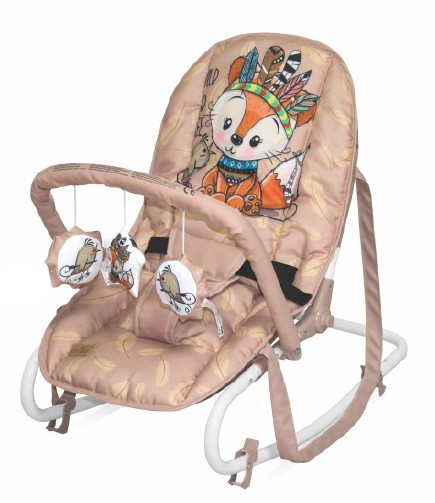 babashop.hu - Lorelli Rock Star pihenőszék 0-9kg - Beige Foxy 2020