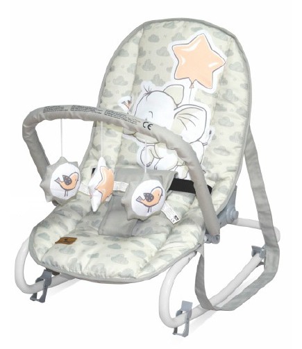 babashop.hu - Lorelli Rock Star pihenőszék 0-9kg - Light Grey Elephant 2020