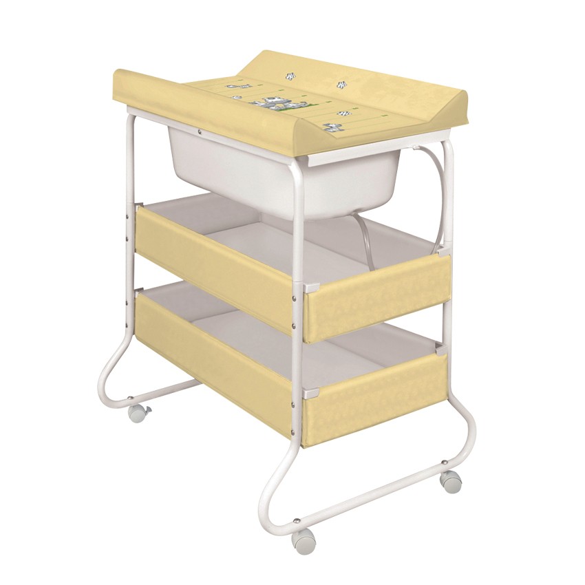babashop.hu - Lorelli Suzie pelenkázó és fürdető állvány - Yellow zebra