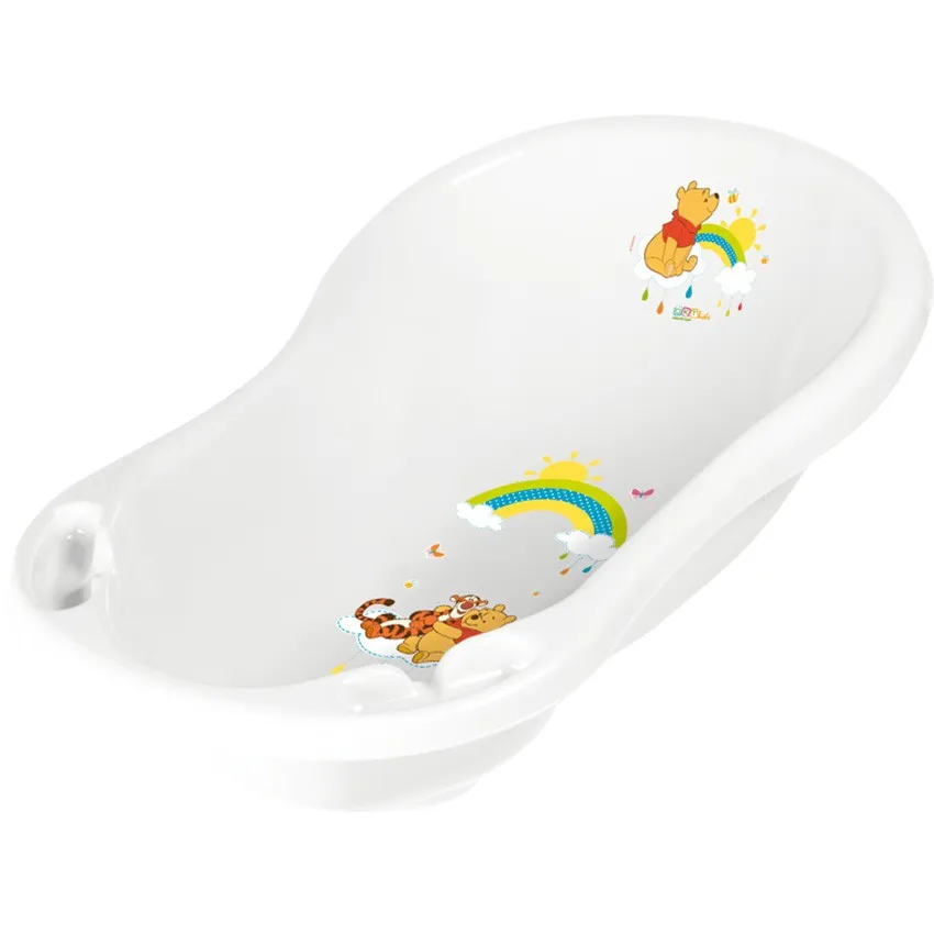 babashop.hu - Lorelli piskóta kád leeresztő dugóval 84cm - Fehér Micimackós