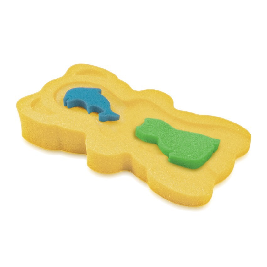 babashop.hu - Baby Care Midi szivacs babatartó - Sárga