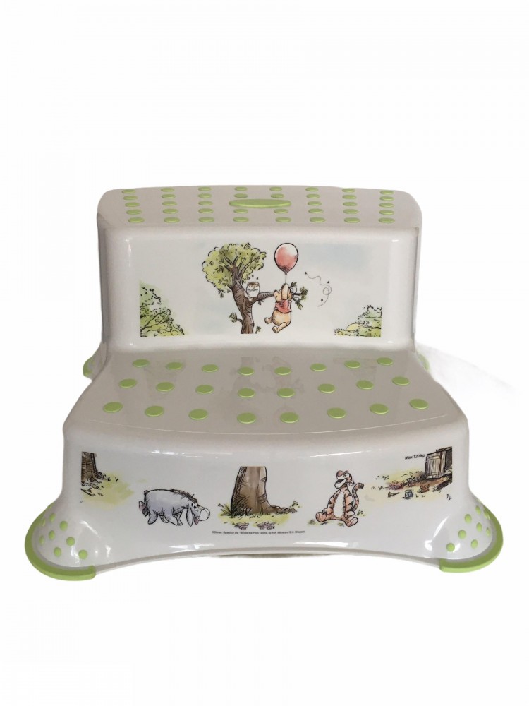 babashop.hu - Lorelli Disney mintás lépcsős fellépő - Bear and Friends White