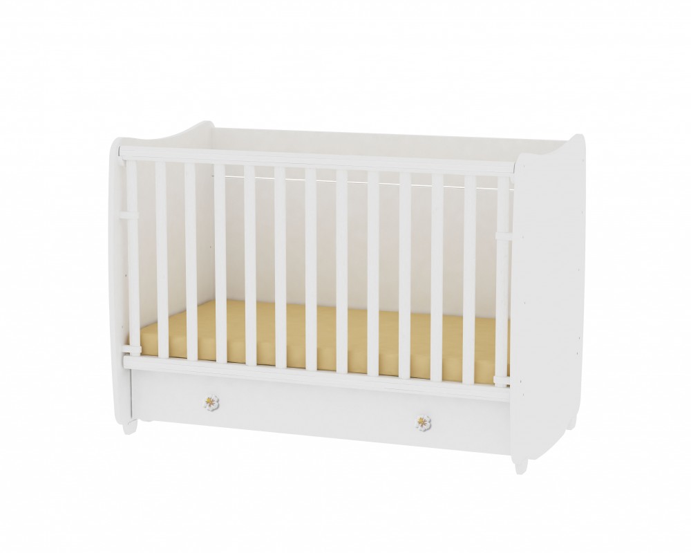 babashop.hu - Lorelli Dream kiságy 70x140 - White - Fehér