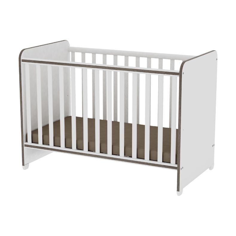 babashop.hu - Lorelli Sweet Dream kiságy 60x120 - White/Coffee - Fehér/Kávé