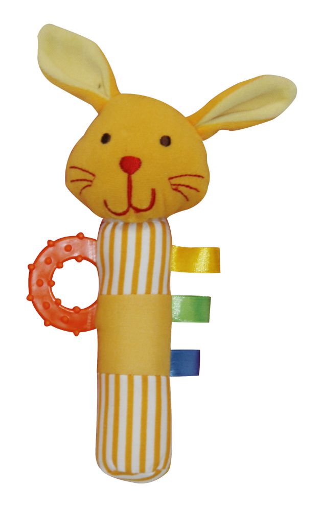 babashop.hu - Lorelli Toys Plüss csörgő rágóka - Nyuszi