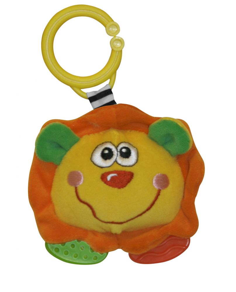 babashop.hu - Lorelli Toys plüss csörgő rágóka - Oroszlán
